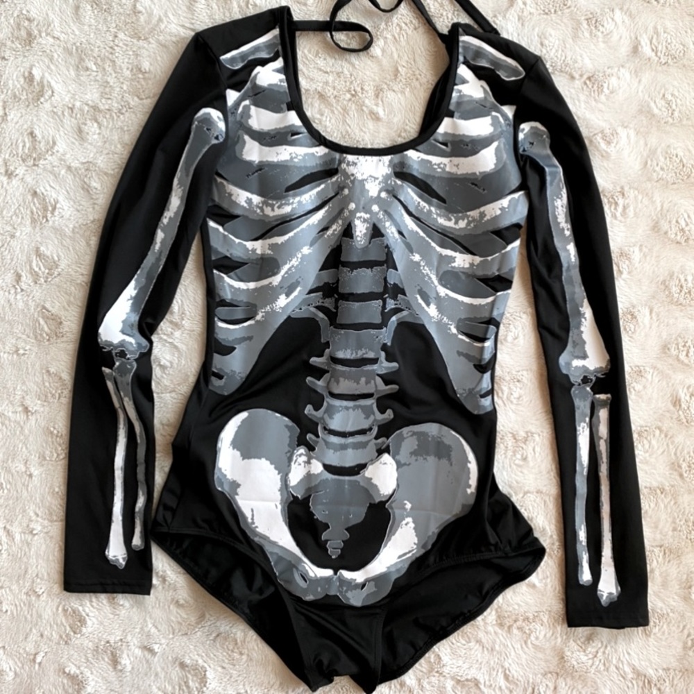 COSTUME Skeleton Bodysuit Halloween - Picture 5 of 8